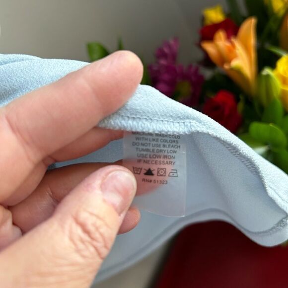 Vince Camuto Square Neck/Bell Sleeve Blouse - Picture 6 of 7